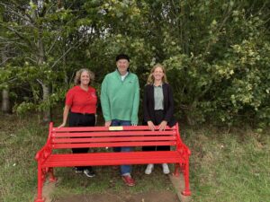 From left to right: Louise Gallard, British Heart Foundation; Nigel White, Heart Survival Storyteller; Sarah Chappell, Coinstar.Photo Credits: Cleo Marsh.